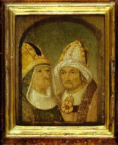 Two Male Heads Hieronymus Bosch